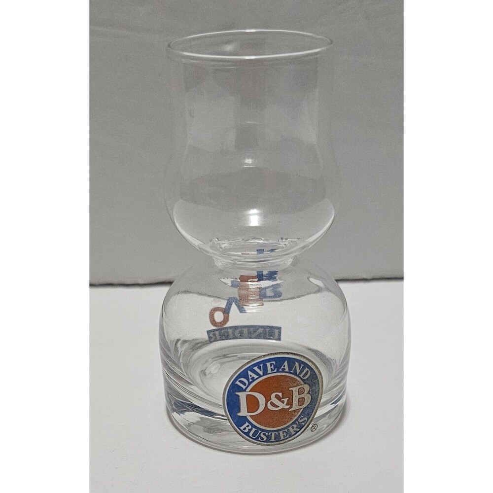 Dave and Buster's Over Under Bar Shot Glass Double Bubble